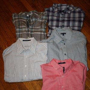 Gap (5) Dress Shirts Medium Long Sleeve Lot NEW